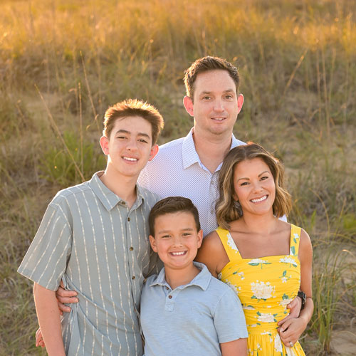 Kirby Frank and her family